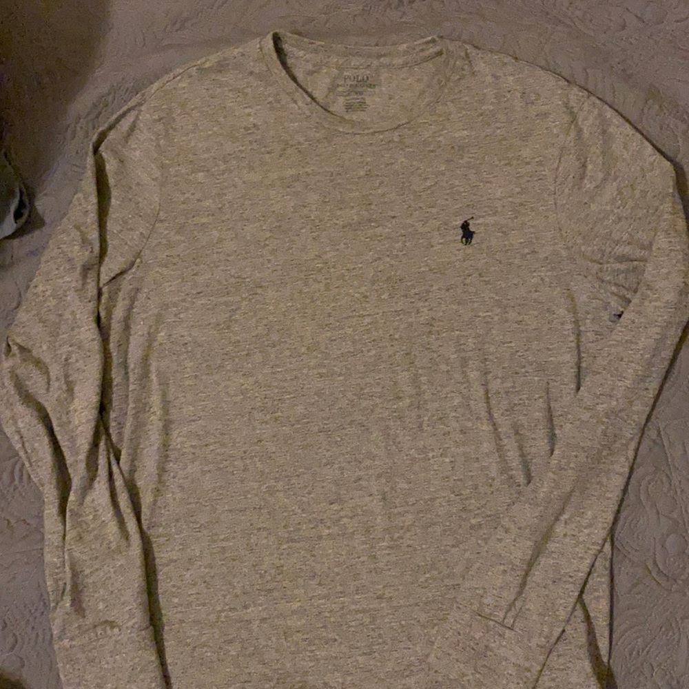Polo Ralph Lauren gray long sleeve t shirt